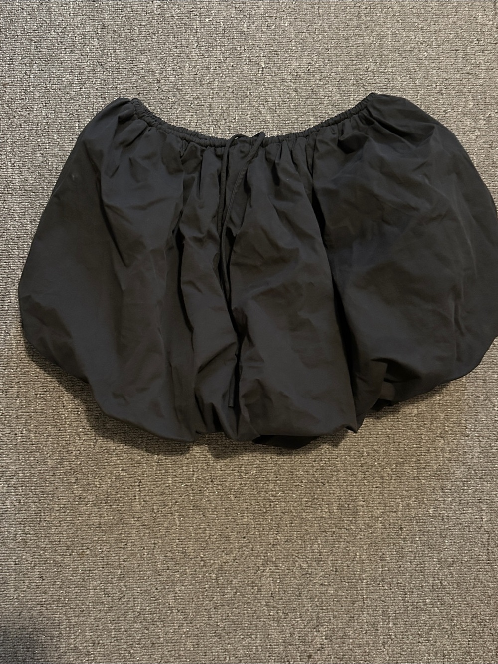 DISSH Black Bubble Mini Skirt with Elastic Waist